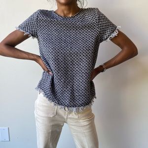 Who What Wear Tweed Top